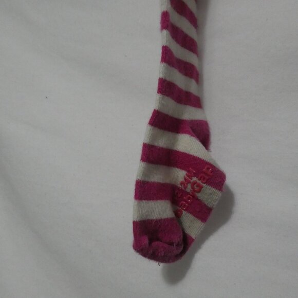 BABY GAP | 12-24 months | Pink and White Striped Tights | Brown Bear Back | GUC - Picture 14 of 15